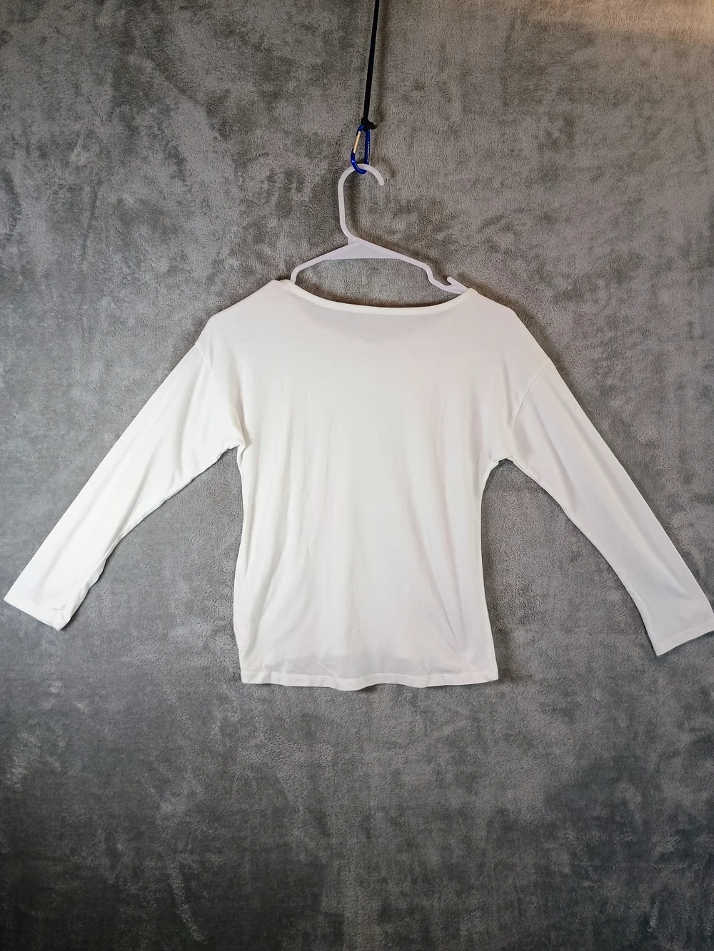 Girls Justice White Long Sleeve Tee with Neon Paint Splatters Size 10